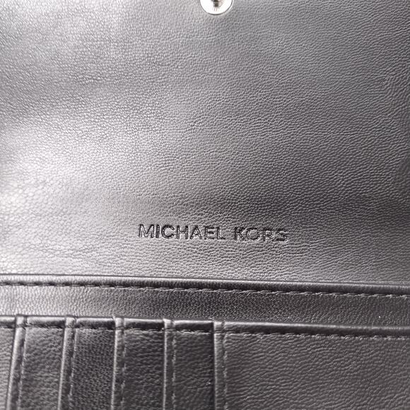 Michael Kors Jet Set Travel Black Quilted Leather Trifold Wallet - NWT $298 - Picture 9 of 16